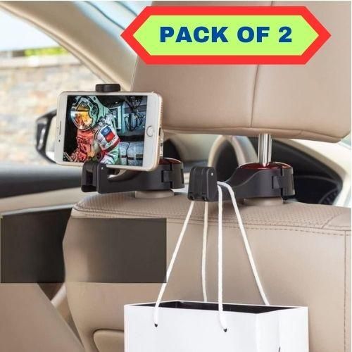 Smart Shop Therapy Car Seat Back Hooks with Phone Holder(Pack of 2) –  smartshoptherapy
